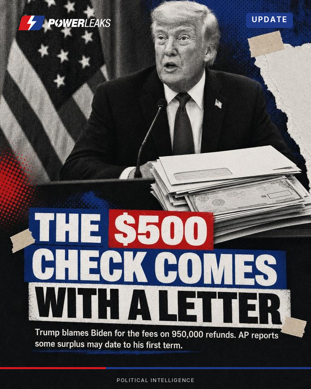 Trump mails $500 Obamacare refunds to 950,000