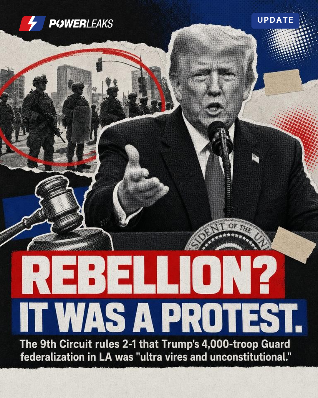 Appeals court says LA protests weren't a rebellion