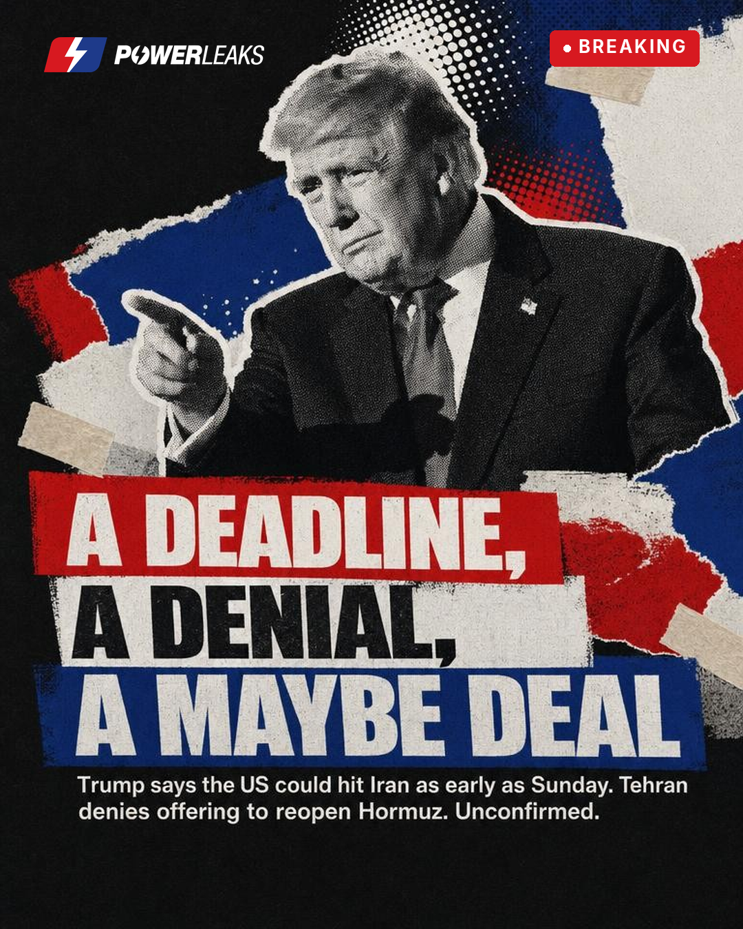 Trump floats Iran strike as early as Sunday