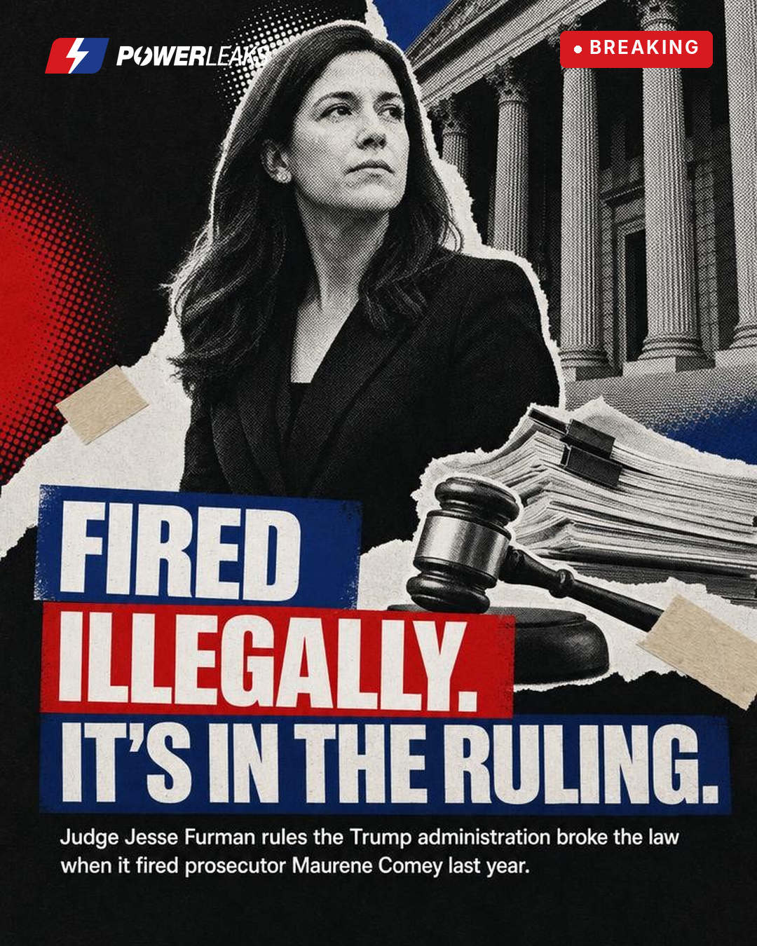 Judge rules Trump administration illegally fired Maurene Comey