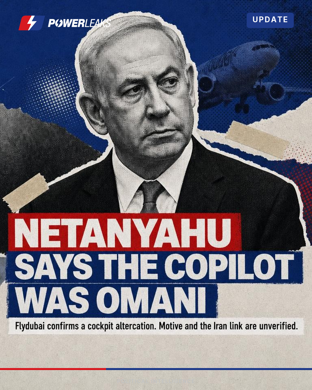Netanyahu says Omani co-pilot tried to crash jet