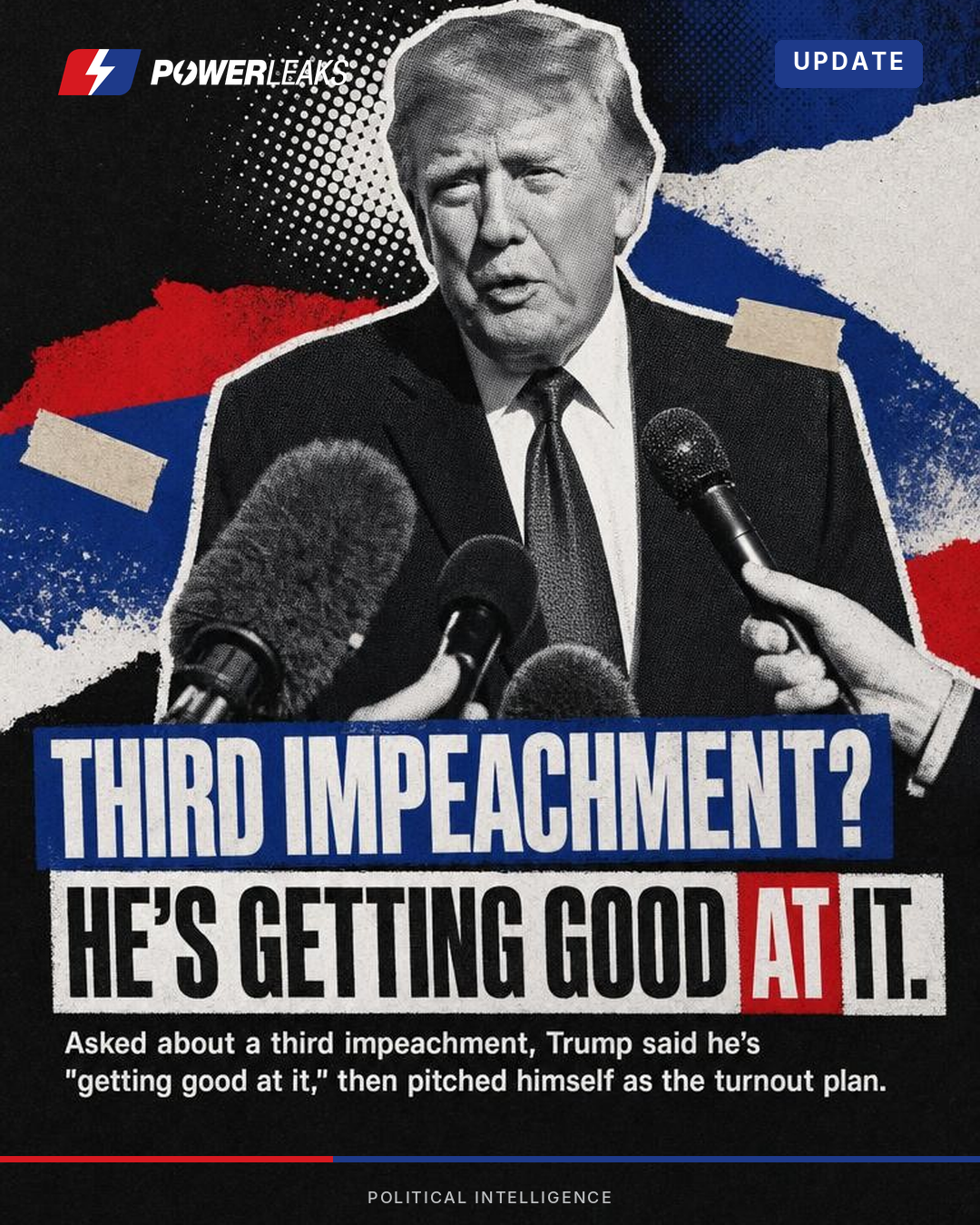 Trump jokes he's getting good at impeachment