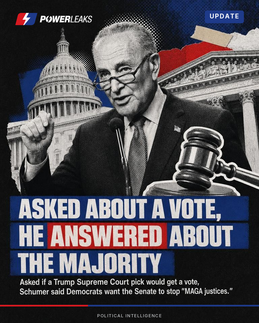 Schumer wants the Senate to block MAGA justices